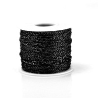 100 mètres d'acier inoxydable aplati en forme de O croix argent or Rose véritable or plaqué collier bricolage accessoire chaîne
