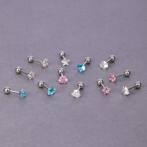 Screw Back Helix Earrings | Stainless Steel Sleep Friendly Thin Bar <b>Cartilage</b> <b>Stud</b> Hypoallergenic Jewelry - Product Image 4