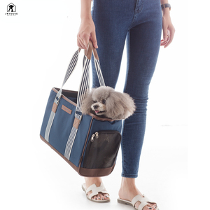 Sac à dos respirant et écologique en cuir avec fermeture éclair pour chiens et chats de petite taille, capacité 4 kg - Product Image 1