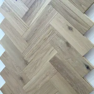 Kangton Herringbone Kayu Ek/Lantai Kayu Tulang Ikan dengan Banyak Lapisan