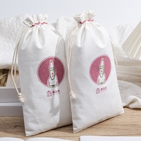 Sacs à cordon en toile de coton biologique personnalisés, réutilisables, écologiques, recyclables, emballage alimentaire pour pain, lait, logo personnalisé