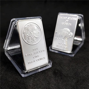 Barra de Plata de Reproducción, 1 Onza, Plata Fina .999, Barra Liberty <span class=keywords><strong>Buffalo</strong></span> - Product Image 2