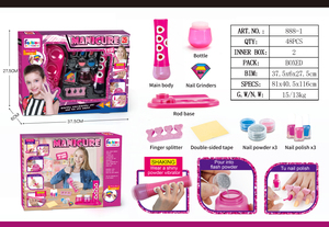 Juego de secado de belleza cosmética para niñas pequeñas, juego de Mini secador de uñas para niñas pequeñas - Product Image 6