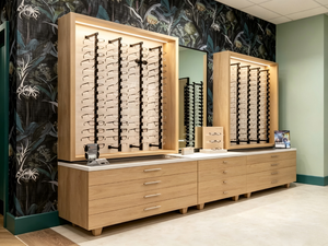 Modern Optical <b>Display</b> Furniture for Eyewear Stores | Custom LED Showcase <b>Cabinets</b> & Shop Interior Design Solutions - Product Image 2