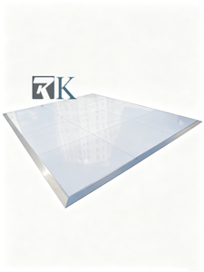 Dance Floor Party Wedding Event Flooring with Plywood <b>Platform</b> Aluminum Edging - Product Image 2