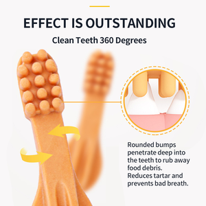 Venta al por mayor no tóxico Etiqueta Privada saludable pollo carne sabor hueso perro masticar golosinas Limpieza de dientes cuidado dental golosinas naturales para perros - Product Image 6