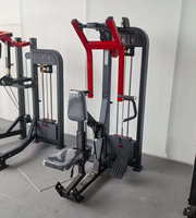 Machine de musculation commerciale SK à charges sélectionnables pour tirage vertical assis et entraînement du dos, double fonction, certifiée CE