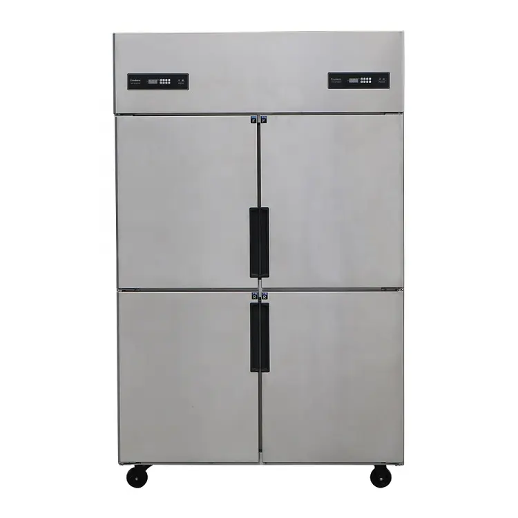 Kitchen Freezer Stainless Steel 4 Door Freezer Commercial Upright Kitchen Refrigerator Custom Freezer