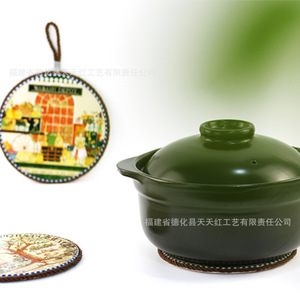 Posavasos de Cerámica Tian Tian Hong de 16 cm, Redondo, con Patrón Rural, Impresión por Transferencia Térmica, para Uso Doméstico, Promocional - Product Image 5