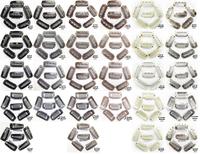1000 pièces de pinces à cheveux en silicone blondes/marron/noires de 28 mm, 6 dents, en forme de U, en métal, pour la fabrication de perruques