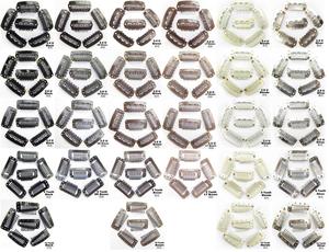 1000 Pezzi <span class=keywords><strong>Clip</strong></span> per Parrucche in Silicone da 28mm Biondo/Marrone/Nero, <span class=keywords><strong>Clip</strong></span> Metalliche a 6 Denti a Forma di U per Realizzazione Parrucche - Product Image 2