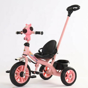 Das neueste Kinder Dreirad <span class=keywords><strong>3</strong></span> Rad Indoor Outdoor Kinder Dreirad mit Schubstange Baby Dreirad Kinder Triciclo Fahrt auf Autos pielzeug - Product Image 2