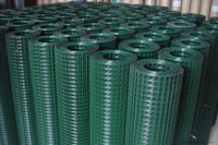 Maille de fil d'acier inoxydable soudée revêtue de PVC, finition 2B, couleurs vibrantes, clôture décorative, enclos de jardin, résistant aux intempéries