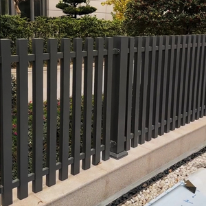 Hiện đại phong cách Bắc Âu biệt thự nhà ngoài trời kim loại hàng rào dễ dàng để cài đặt ngoài trời Vườn laser cắt đen mạ kẽm nhôm hàng rào - Product Image 4