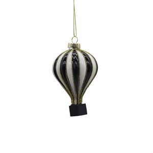 Adorno Navideño de Cristal Negro en Forma de Globo Aerostático - Product Image 6