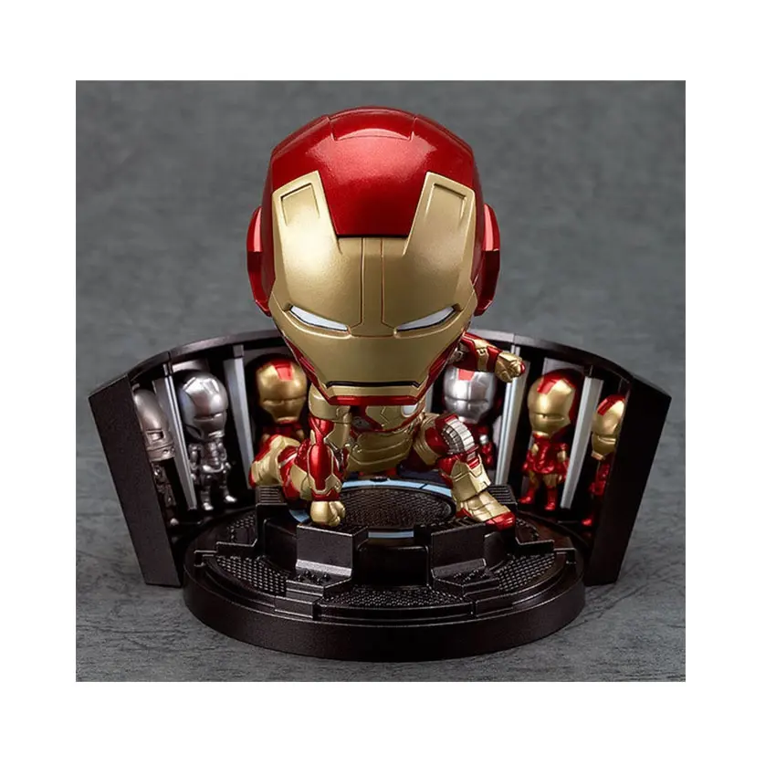 Avengers Iron Man 3 MK42 Tony Stark 349 # Q Phiên Bản Đất Sét Đóng Hộp Di Chuyển Khuôn Mặt Đồ Chơi