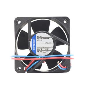 Ventilador Axial Pequeño ebmpapst 614NN 60x60x25mm 6cm 24V DC 1.8W 42m3/h 5100RPM 75mA con Rodamiento de Bolas y Módulo de Accionamiento - Product Image 1