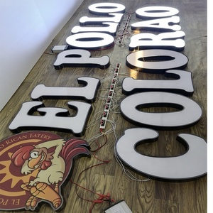 Cartello esterno personalizzato 4x8 piedi a Led per la pubblicità aziendale 12v con luce frontale illuminata cartellone a Led - Product Image 6