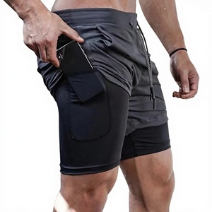 Pantaloncini Estivi da Uomo in Poliestere a Doppio Strato con Chiusura a Coulisse, Traspiranti e ad Asciugatura Rapida, Stile Streetwear, Vendita Diretta dalla Fabbrica - Product Image 2