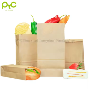 ถุงบรรจุภัณฑ์ขนมกระดาษคราฟท์ย่อยสลายได้ถุงใส่อาหาร - Product Image 4