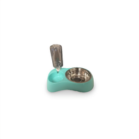 Fontaine à eau ronde en plastique solide avec base antidérapante et commande manuelle pour usage intérieur et grands bols pour chats