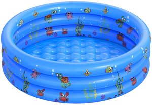 <span class=keywords><strong>Piscina</strong></span> Inflable para Niños, <span class=keywords><strong>Piscina</strong></span> Inflable de 3 Anillos <span class=keywords><strong>Azul</strong></span>, Perfecta para Bebés - Product Image 3