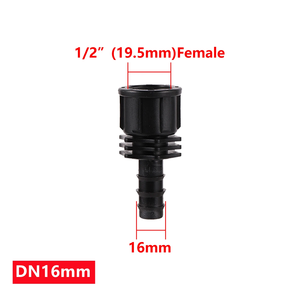 1/2 inch chủ đề để dn16mm barb nối khuỷu tay TEE thẳng nhỏ giọt tưới Ống doanh cho micro-phun tưới nước - Product Image 2