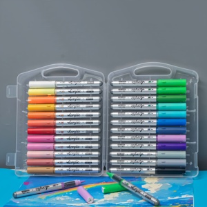 ปากกาสีอะครีลิคสำหรับเพ้นท์หินปากกาอะคริลิคปลายแปรงปากกาอะคริลิคกันน้ำอุปกรณ์ศิลปะสำหรับหินไม้ - Product Image 3