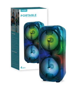 Fiesta portátil <span class=keywords><strong>Mini</strong></span> <span class=keywords><strong>4</strong></span> pulgadas Doble inalámbrico Bluetooth Altavoz portátil Altavoz al aire libre - Product Image 1