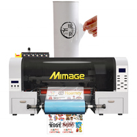 Impresora UV DTF A3 de 30 cm, Pegatinas UV 3D, Película PET de Cristal y Laminación Todo en Uno