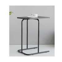 Table basse noire en bois massif, style Vintage, moderne et Vintage, noir
