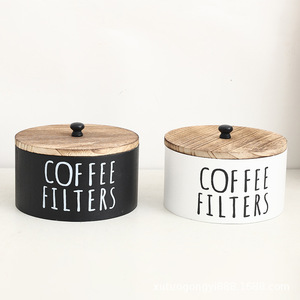 Round Storage <strong>Box</strong> <strong>Wooden</strong> <strong>Laundry</strong> Room <strong>Laundry</strong> Bead Storage <strong>Box</strong> with Lid Desktop Coffee Filter Storage <strong>Wooden</strong> <strong>Box</strong> - Product Image 2