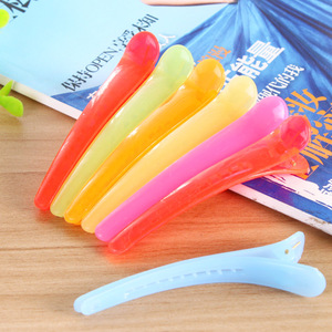 Candy Color Jelly Duckbill Hair Clips 12 Cm Solid Color Daily Use - Product Image 2