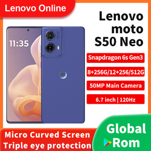 Untuk <span class=keywords><strong>Lenovo</strong></span> untuk Motorola Moto S50 Neo ponsel pintar sangat ramping HD layar lengkung 5000mAh daya sepanjang hari 5G AI pengisian daya cepat dalam bahasa Inggris - Product Image 2