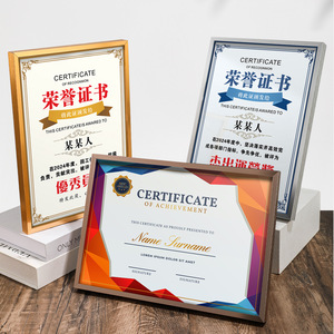 Metal <b>A4</b> <b>Certificate</b> <b>Frame</b> Aluminum Alloy Tabletop Display Horizontal Rectangle Business Gift Award Poster <b>Frame</b> - Product Image 4