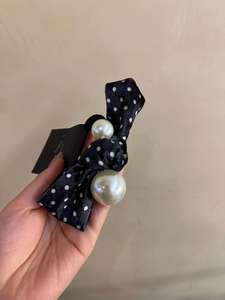 Tir réel du même bandeau à pois et accessoire de cravate pour cheveux de <span class=keywords><strong>la</strong></span> reine en Corée du Sud - Product Image 2