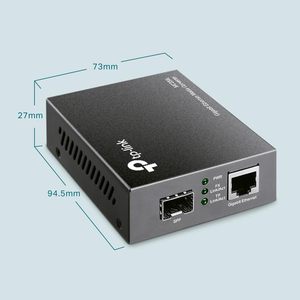 <span class=keywords><strong>Convertidor</strong></span> <span class=keywords><strong>de</strong></span> <span class=keywords><strong>Medios</strong></span> SFP Gigabit <span class=keywords><strong>TP</strong></span>-<span class=keywords><strong>Link</strong></span>, Cumple con IEEE 802.3ab/802.3z, Puerto FX, Admite Puertos SFP/RJ45 Intercambiables en Caliente, Modelo MC220L - Product Image 6