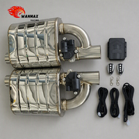 Silencieux d'échappement en acier inoxydable de qualité supérieure de 2,5 pouces avec tube perforé et système de contrôle électronique de la soupape