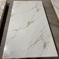 Panneau de remplacement en marbre léger et feuilles de marbre PVC, installation facile et DIY, panneau mural en marbre UV pour la décoration murale