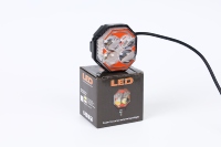 Phare LED Octogonal Yongyou à 4 Lentilles, Faisceau Haute Intensité, Boîtier Robuste pour la Conduite Nocturne Tout-Terrain