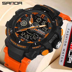 Montre-bracelet numérique pour homme SANDA 6226 Cool avec cadran 3D, multifonctionnelle, étanche, pour les sports de plein air, pour adolescents - Product Image 1