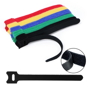 12x125 मिमी स्व-चिपकने वाला डबल नायलॉन केबल संबंध घर कार्यालय कक्षा के लिए फायरप्रूफ बैक-टू-बैक हुक लूप भंडारण पट्टियाँ - Product Image 3