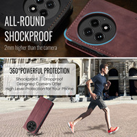 Pour OnePlus 13 12 11 Oneplus12 OnePlus13 One Plus 7 8 Pro 8T Coque arrière CaseMe 013 Étui de téléphone en cuir antichoc à rabat professionnel