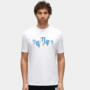 T-shirt Unisex da <span class=keywords><strong>Uomo</strong></span> a Maniche Corte, Vestibilità <span class=keywords><strong>Slim</strong></span>, Stampa Vintage con Lettere, 100% Cotone, Asciugatura Rapida, Traspirante, <span class=keywords><strong>Abbigliamento</strong></span> Outdoor - Product Image 1