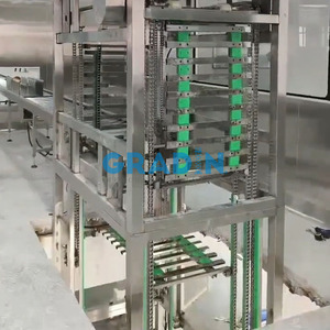 Transportadores verticales continuos de acero inoxidable 304 personalizados, elevador específico para cajas, elevador, fábrica de alimentos de medicamentos limpios - Product Image 2