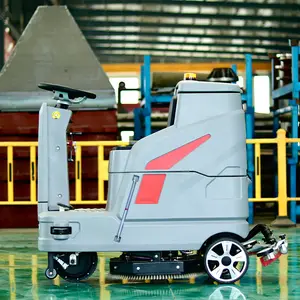 2023 Hot Sale Best Ride On Commercial Industrial Mini Dual Brush Tile Hard Floor Cleaning Machine Scrubber