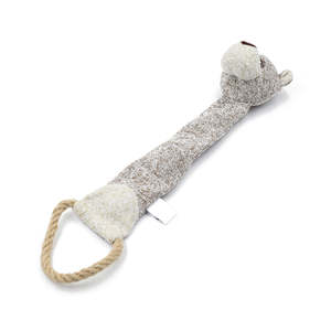 Peluche à mâcher personnalisée film froissé corde anneau tricot long tigre peluche jouet pour chien pour mâcheurs - Product Image 5