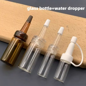 Botella de Vidrio Vacía al por Mayor con Tapa de <span class=keywords><strong>Trompeta</strong></span> de 20 mm con Cabeza de Plástico para Gotero, para Medicamentos - Product Image 1