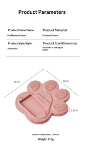 Produit phare : Cœur en pierre doré avec ailes florales gravées et texte, base stable, cadeau commémoratif pour animaux de compagnie, idéal pour les amoureux des chats - Product Image 4