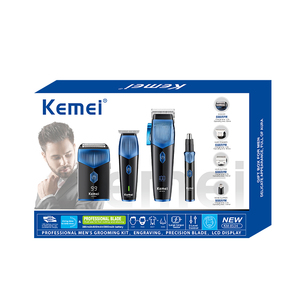 <span class=keywords><strong>Kemei</strong></span> Km-8534 4 en 1 Tondeuse à cheveux sans fil Ensemble complet Tondeuse à cheveux électrique Rechargeable Rasoir Tondeuse à poils de nez - Product Image 5